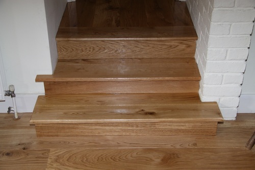 Step from solid Oak
